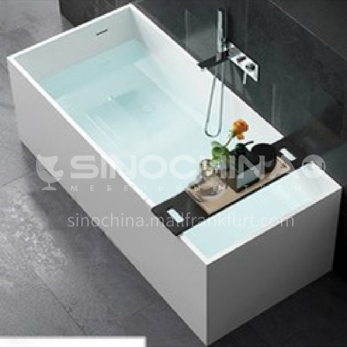 Artificial stone square freestanding artificial stone bathtub